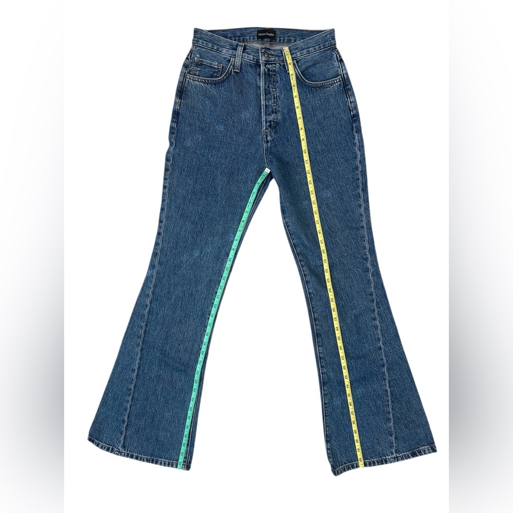 FAVORITE DAUGHTER Jeans The Valentina Flare Super High Rise Denim Blue Size 25 - Picture 8 of 11